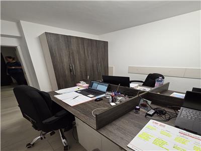 Vindem ap cu 3 cam dec parter mobilat office, central craiovei
